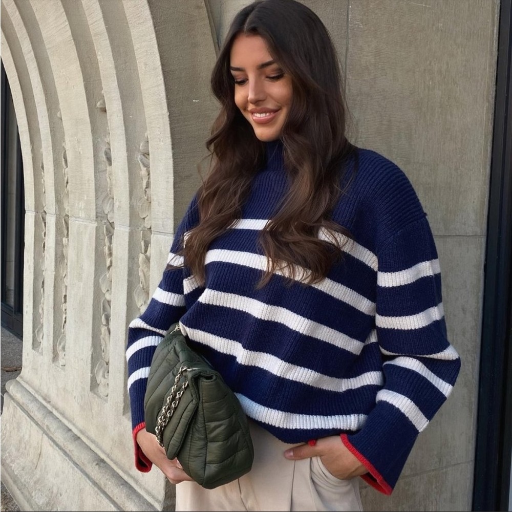 NWT Zara Striped New Sweater